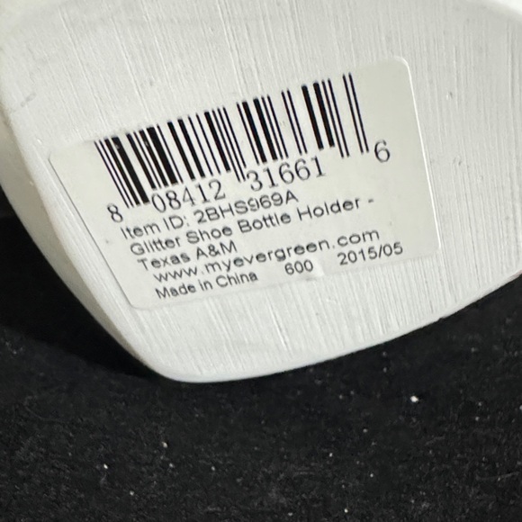 Texas A&M Aggies Glitter Shoe Wine Bottle Holder. 2015 model - Picture 10 of 11